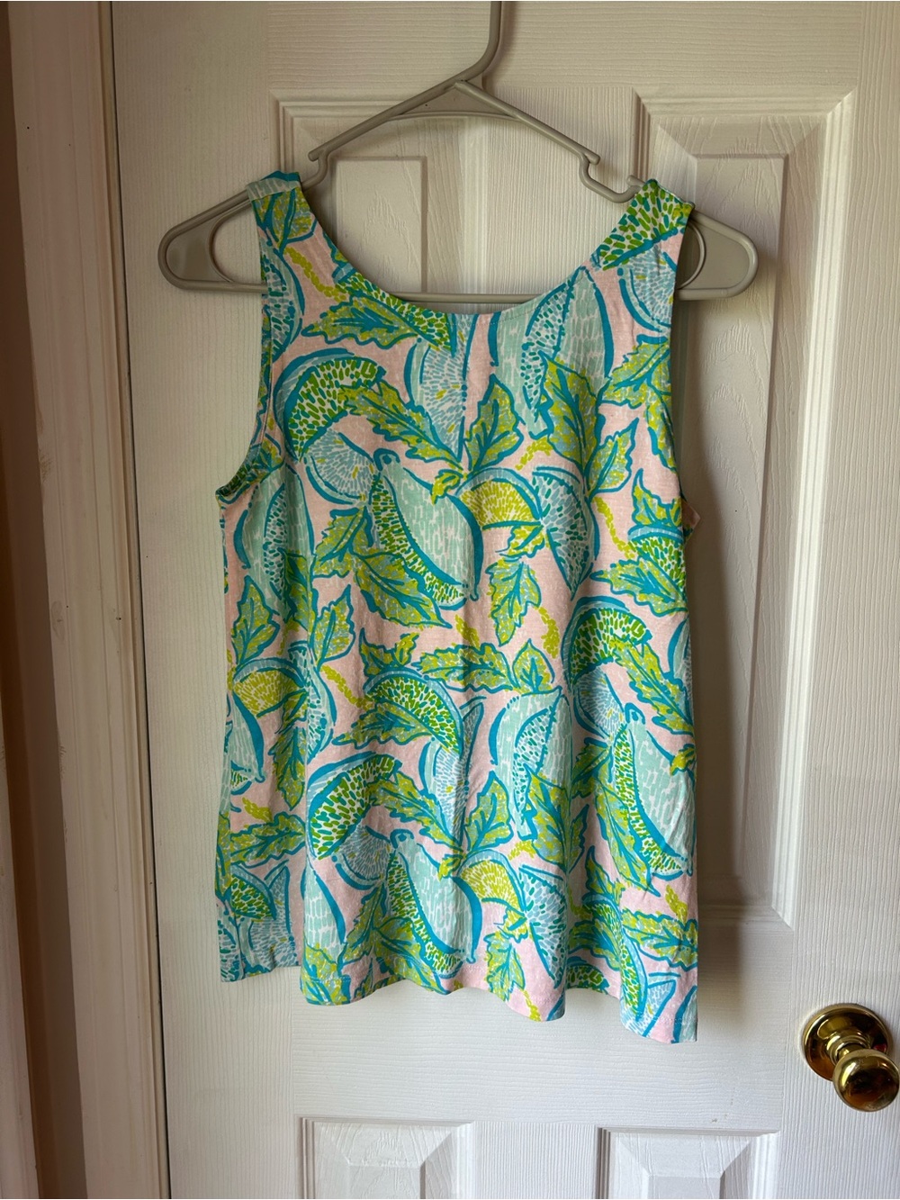 Lilly Pulitzer Pink, Aqua & Lime Tropical Tank